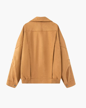 Vintage mockajacka med drapering