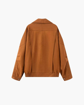 Vintage mockajacka med drapering