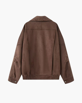 Vintage mockajacka med drapering