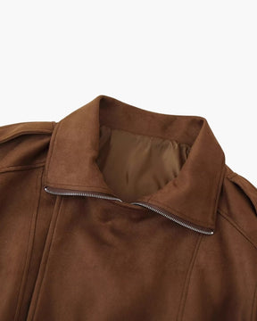 Vintage mockajacka med drapering