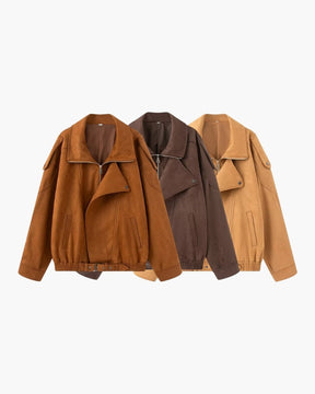 Vintage mockajacka med drapering